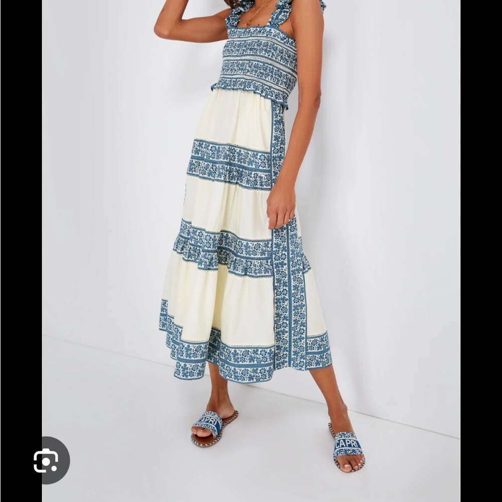 SEA NEW YORK
Multi Arlo Print Smocked Sleeveless Dress, xs